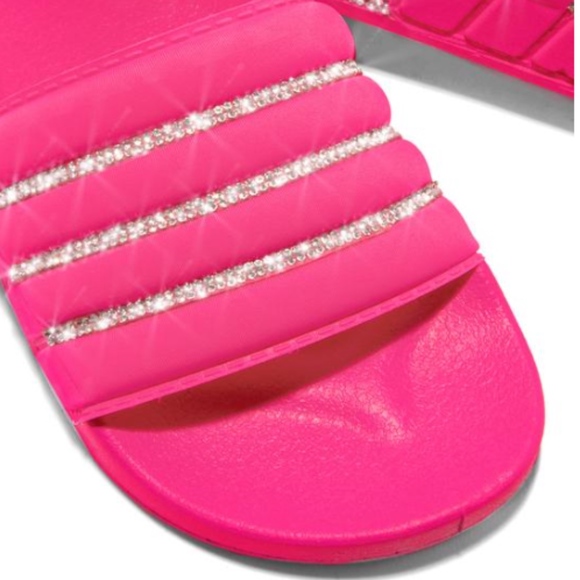 "Poolside Pretty" Slides - Neon Pink - Picture 4 of 5